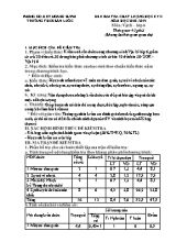 Ma trận và đề kiểm tra chất lượng học kỳ II môn Vật lí Lớp 6 - Năm học 2018-2019 - Trường THCS Bản Luốc (Có đáp án)